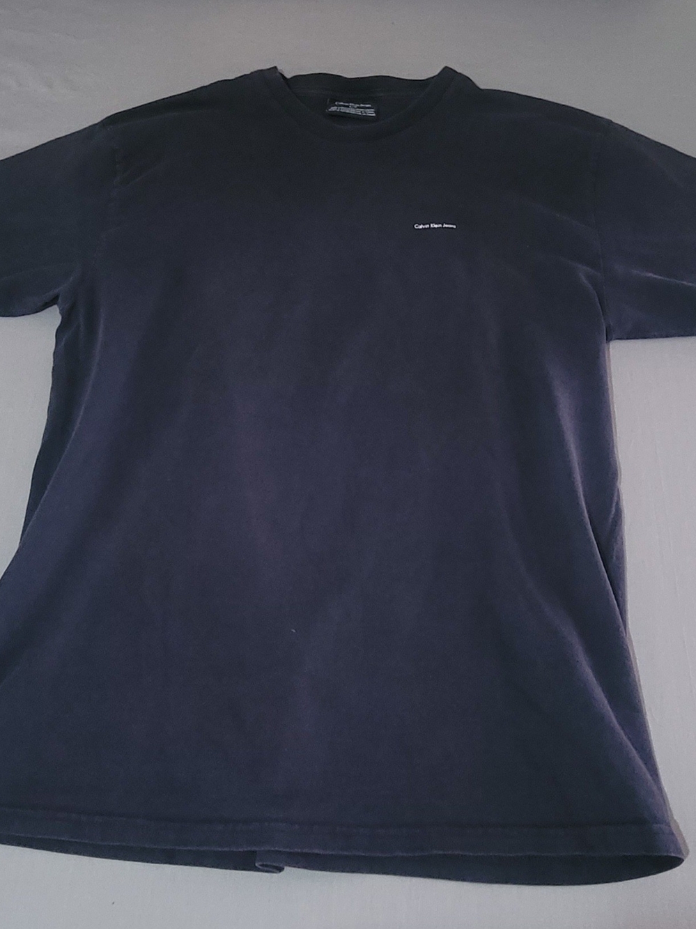 Vintage Calvin Klein Jeans Men’s Black Logo Crew Neck T-Shirt
